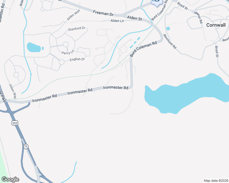 map of restaurants, bars, coffee shops, grocery stores, and more near 108 Ironmaster Road in Lebanon