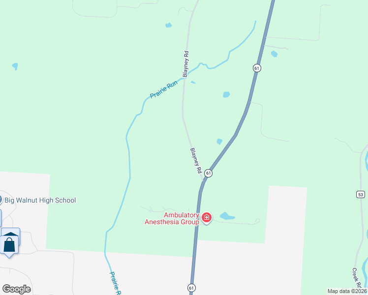 map of restaurants, bars, coffee shops, grocery stores, and more near 1881 Blayney Road in Sunbury