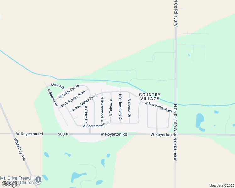 map of restaurants, bars, coffee shops, grocery stores, and more near 8505 North Yellowstone Drive in Muncie