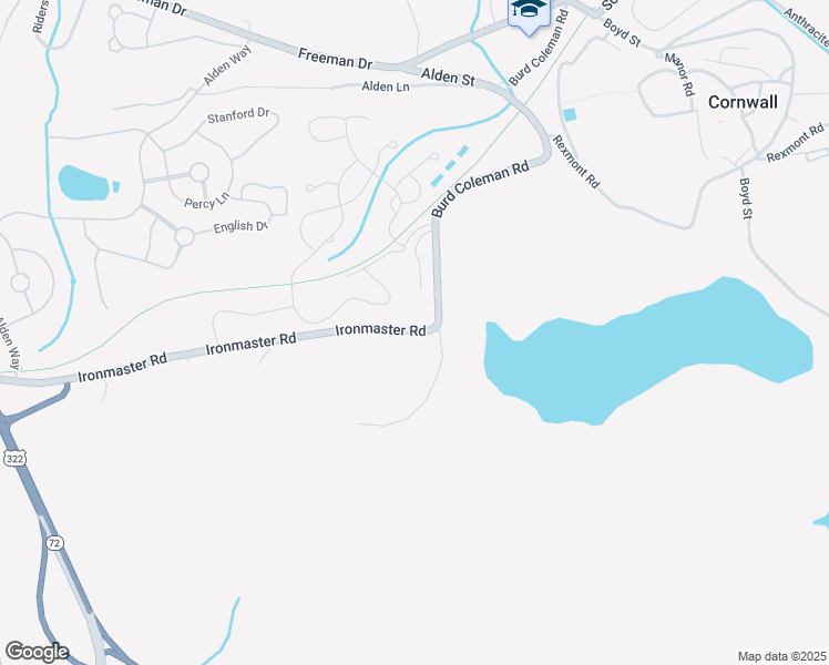 map of restaurants, bars, coffee shops, grocery stores, and more near 99 Ironmaster Road in Lebanon