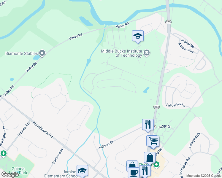 map of restaurants, bars, coffee shops, grocery stores, and more near 1859 Augusta Drive in Jamison
