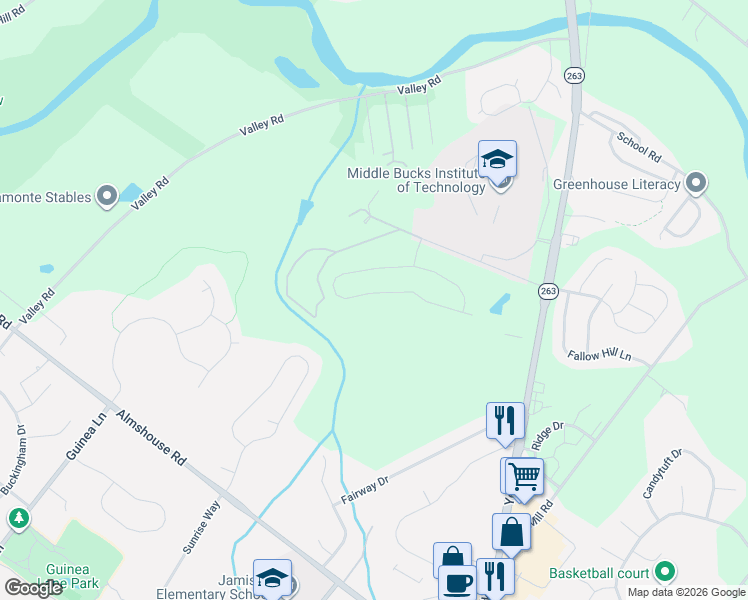 map of restaurants, bars, coffee shops, grocery stores, and more near 1856 Augusta Drive in Jamison