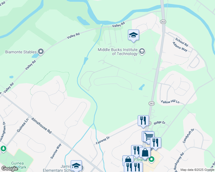 map of restaurants, bars, coffee shops, grocery stores, and more near 1859 Augusta Drive in Jamison