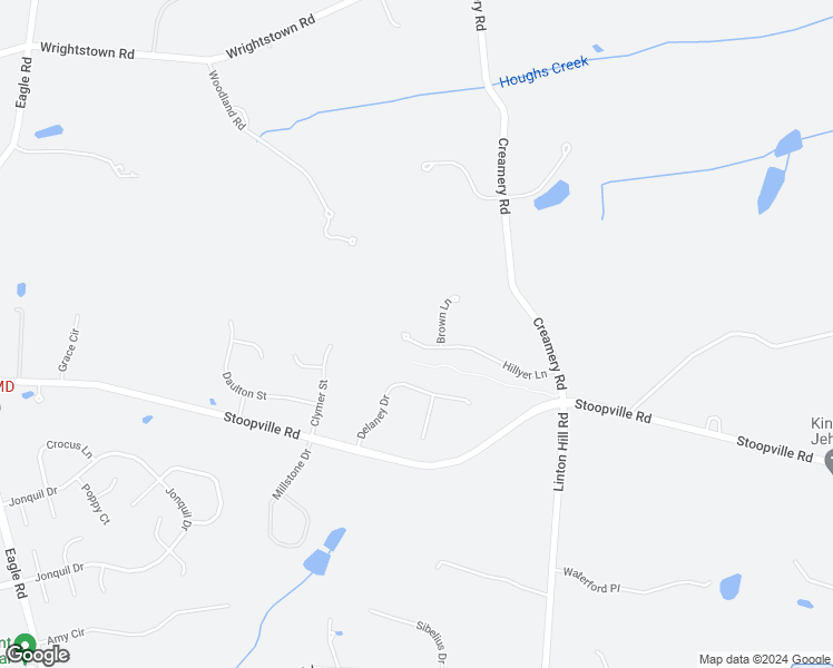 map of restaurants, bars, coffee shops, grocery stores, and more near 72 Hillyer Lane in Newtown