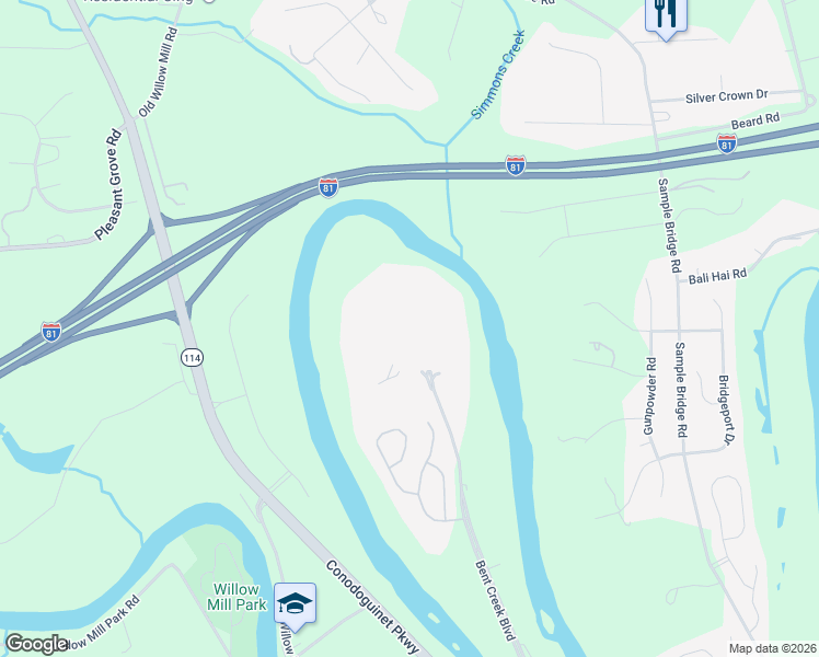 map of restaurants, bars, coffee shops, grocery stores, and more near 100 Georgetown Road in Mechanicsburg