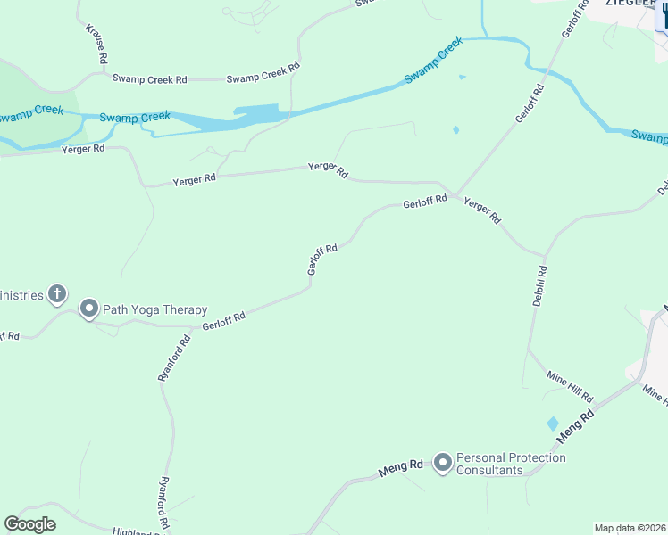 map of restaurants, bars, coffee shops, grocery stores, and more near 116 Gerloff Road in Schwenksville