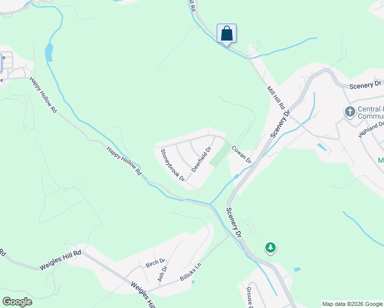 map of restaurants, bars, coffee shops, grocery stores, and more near 403 Milford Drive in Elizabeth