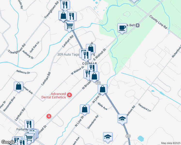map of restaurants, bars, coffee shops, grocery stores, and more near in Colmar