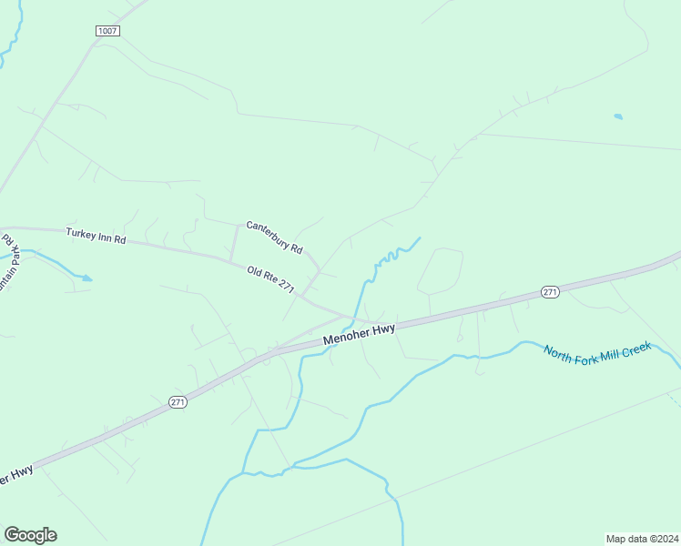 map of restaurants, bars, coffee shops, grocery stores, and more near 122 Rudder Road in Ligonier