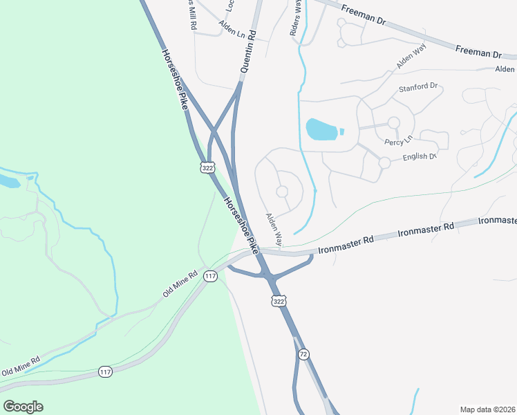 map of restaurants, bars, coffee shops, grocery stores, and more near 1116 Alden Way in Lebanon