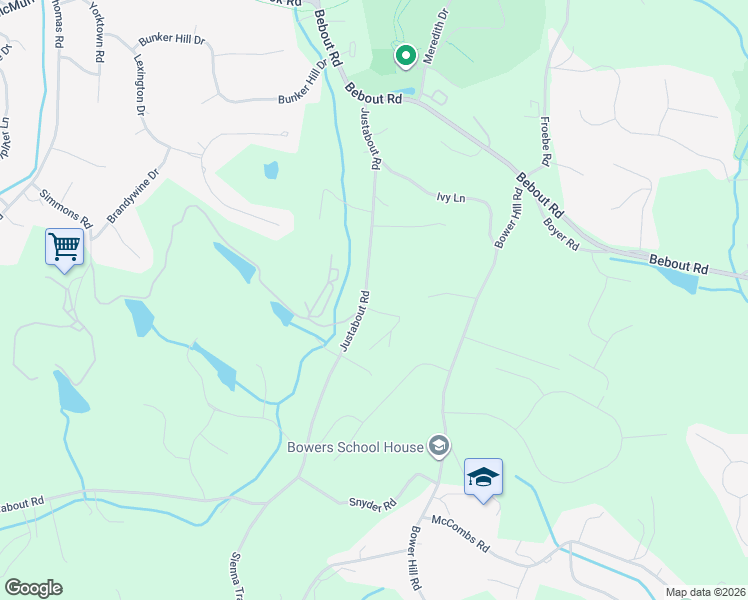 map of restaurants, bars, coffee shops, grocery stores, and more near 514 Justabout Road in Venetia