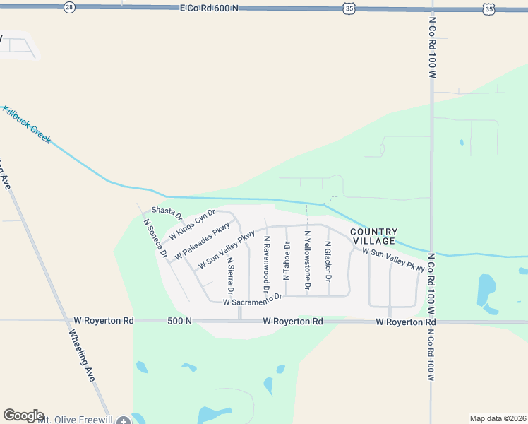 map of restaurants, bars, coffee shops, grocery stores, and more near 8512 North Ravenwood Drive in Muncie