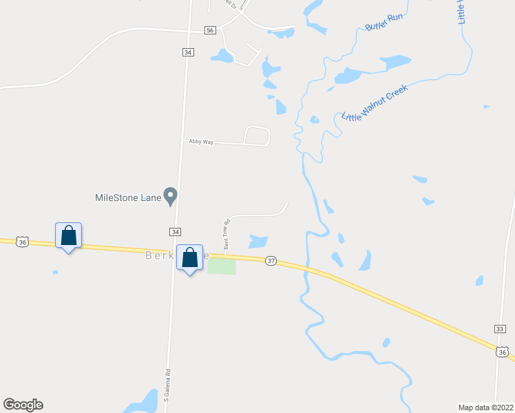 map of restaurants, bars, coffee shops, grocery stores, and more near 165 Bent Tree Road in Sunbury