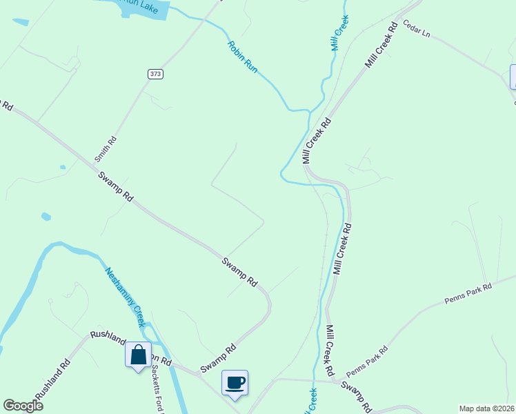 map of restaurants, bars, coffee shops, grocery stores, and more near 55 Apple Hill Road in Furlong