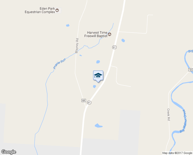 map of restaurants, bars, coffee shops, grocery stores, and more near 2073 Ohio 61 in Sunbury
