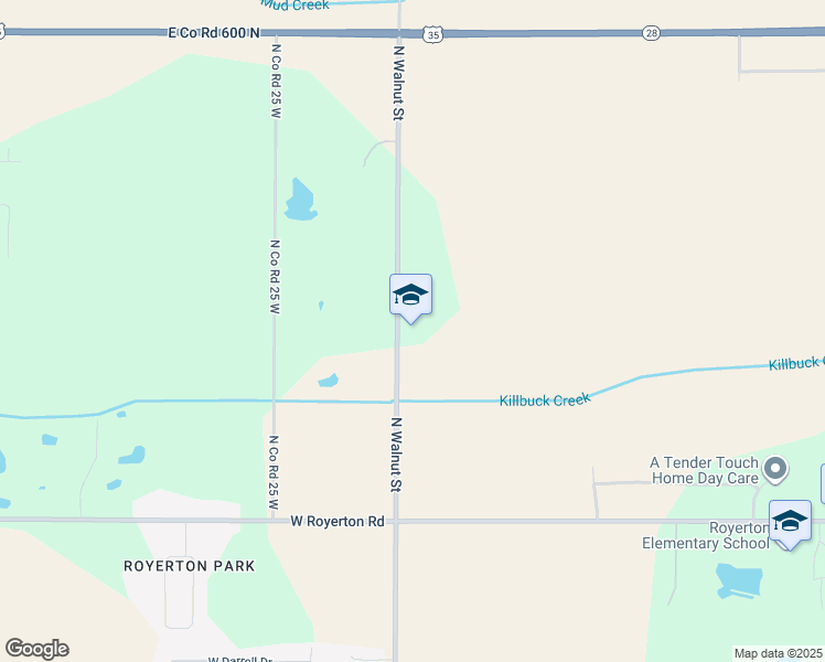 map of restaurants, bars, coffee shops, grocery stores, and more near in Muncie