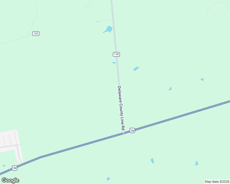 map of restaurants, bars, coffee shops, grocery stores, and more near 17805 Delaware County Line Road in Ostrander