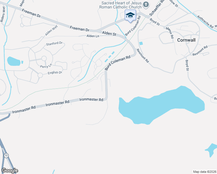 map of restaurants, bars, coffee shops, grocery stores, and more near 220 Burd Coleman Road in Lebanon