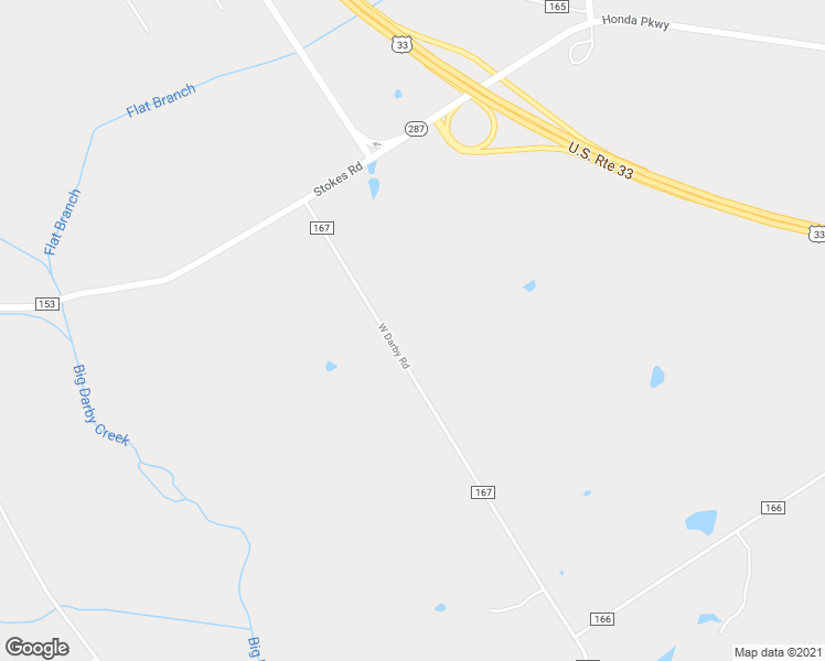 map of restaurants, bars, coffee shops, grocery stores, and more near 19180 West Darby Road in Marysville