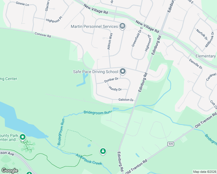 map of restaurants, bars, coffee shops, grocery stores, and more near 21 Dunbar Drive in West Windsor Township