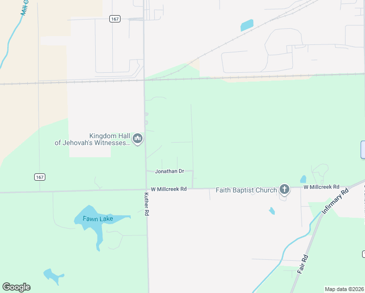 map of restaurants, bars, coffee shops, grocery stores, and more near 2952 Lisa Road in Sidney
