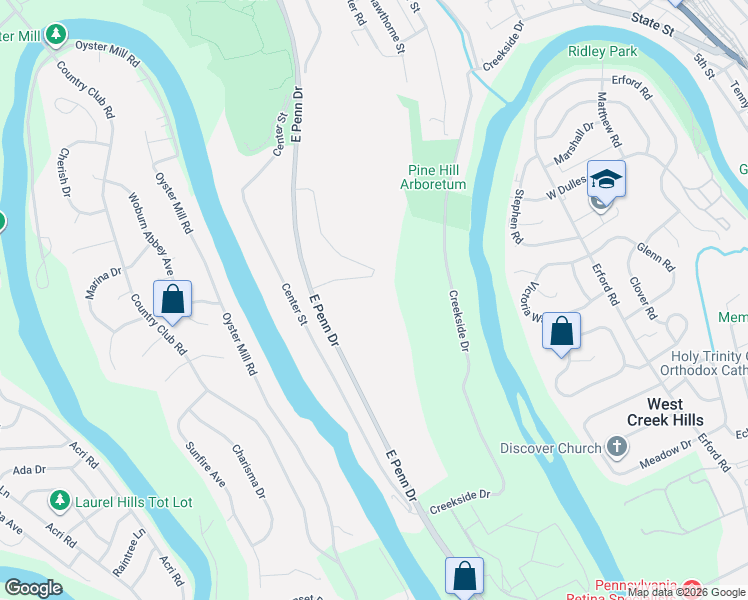 map of restaurants, bars, coffee shops, grocery stores, and more near 198 Creekside Drive in Enola
