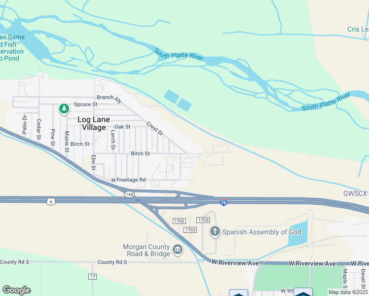 map of restaurants, bars, coffee shops, grocery stores, and more near 221 Crest Drive in Log Lane Village
