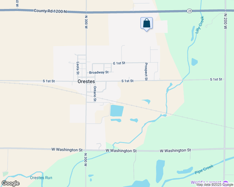 map of restaurants, bars, coffee shops, grocery stores, and more near 121 West Oak Street in Anderson