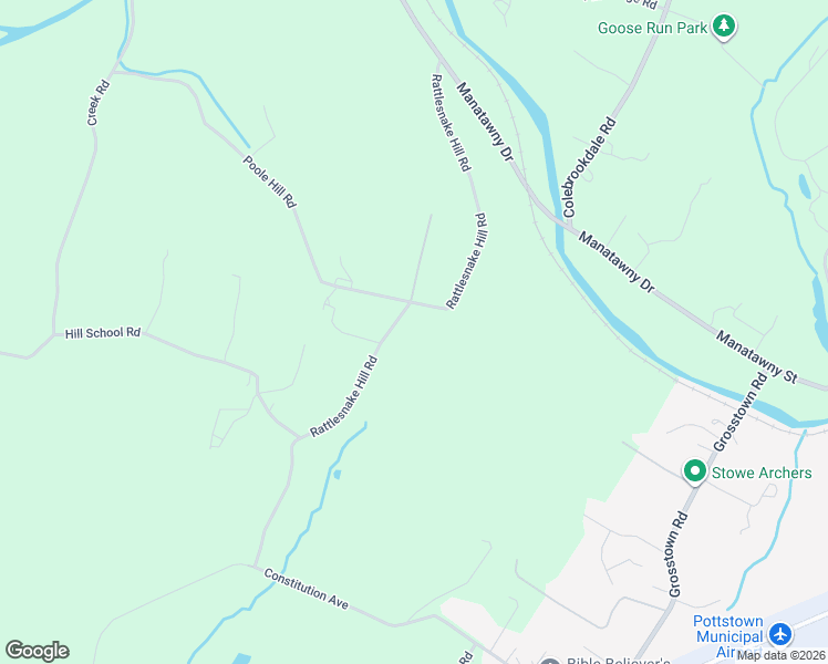 map of restaurants, bars, coffee shops, grocery stores, and more near 131 Rattlesnake Hill Road in Boyertown