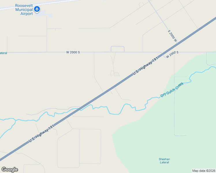 map of restaurants, bars, coffee shops, grocery stores, and more near 2520 U.S. 40 in Roosevelt