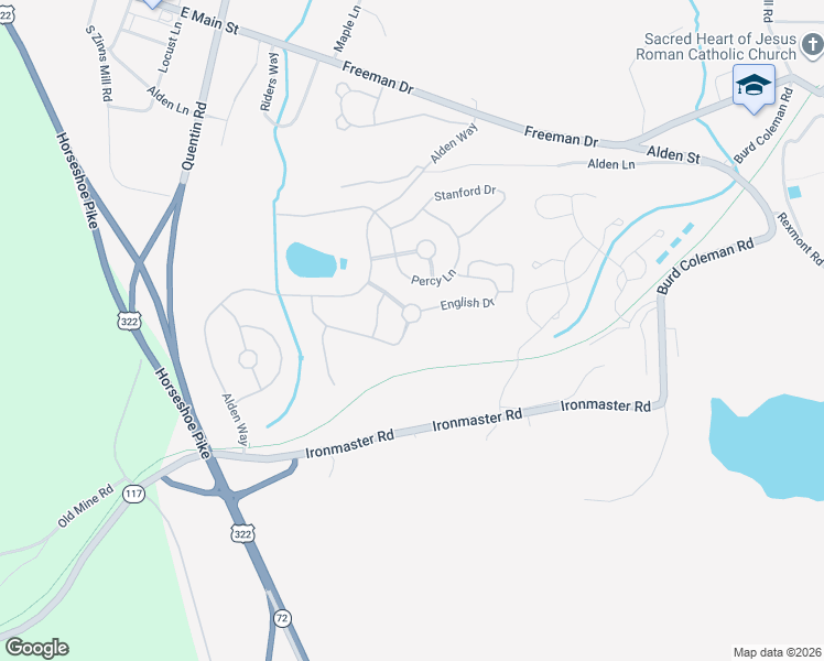 map of restaurants, bars, coffee shops, grocery stores, and more near 1062 Villa Drive in Lebanon