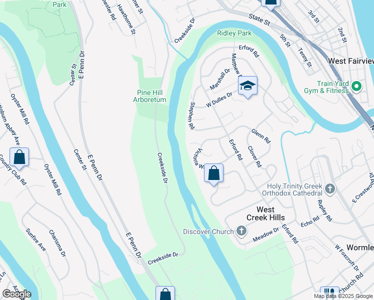 map of restaurants, bars, coffee shops, grocery stores, and more near 8 Queen Anne Ct in Camp Hill