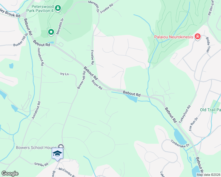 map of restaurants, bars, coffee shops, grocery stores, and more near 652 Bebout Road in Venetia