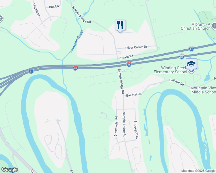 map of restaurants, bars, coffee shops, grocery stores, and more near 25 Gunpowder Road in Mechanicsburg