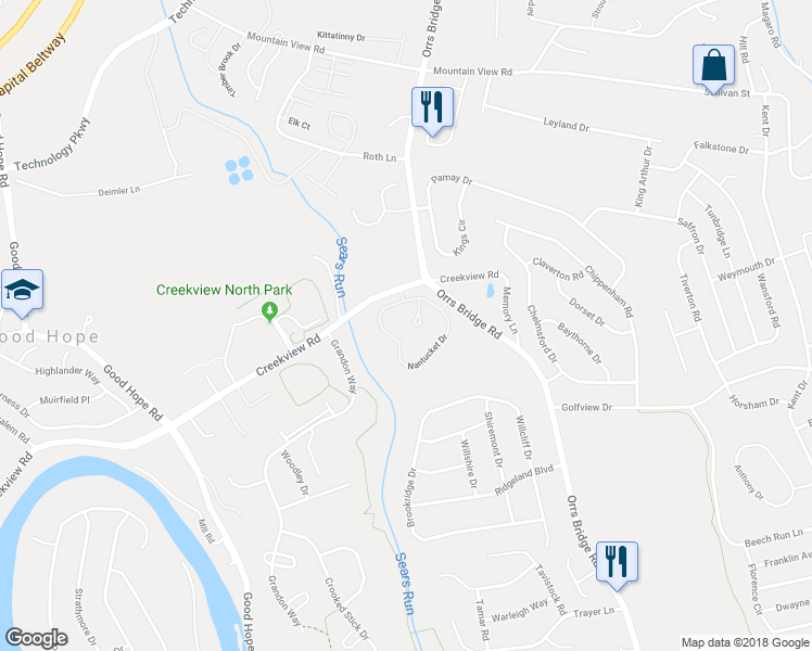 map of restaurants, bars, coffee shops, grocery stores, and more near 1060 Tunberry Court in Mechanicsburg