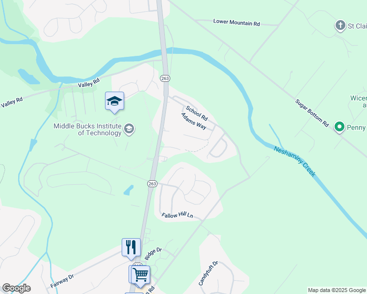 map of restaurants, bars, coffee shops, grocery stores, and more near 2718 Brocket Court in Jamison