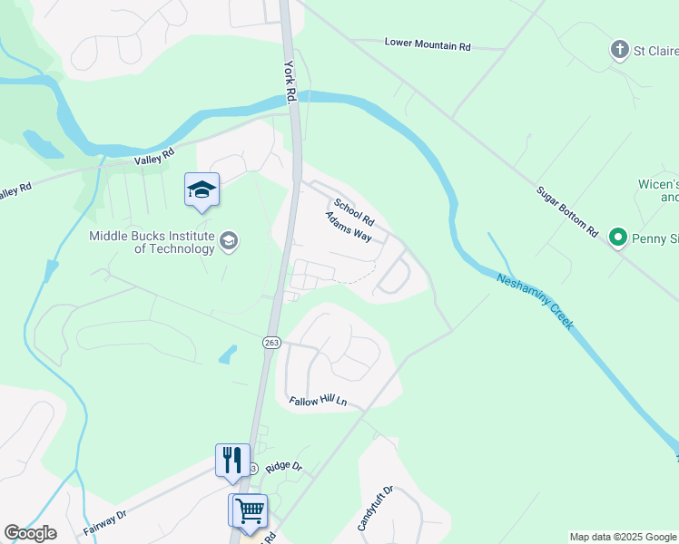 map of restaurants, bars, coffee shops, grocery stores, and more near 1824 Tripp Avenue in Jamison