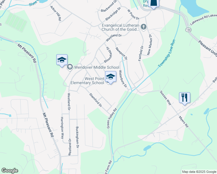 map of restaurants, bars, coffee shops, grocery stores, and more near 533 Saint Andrews Drive in Greensburg