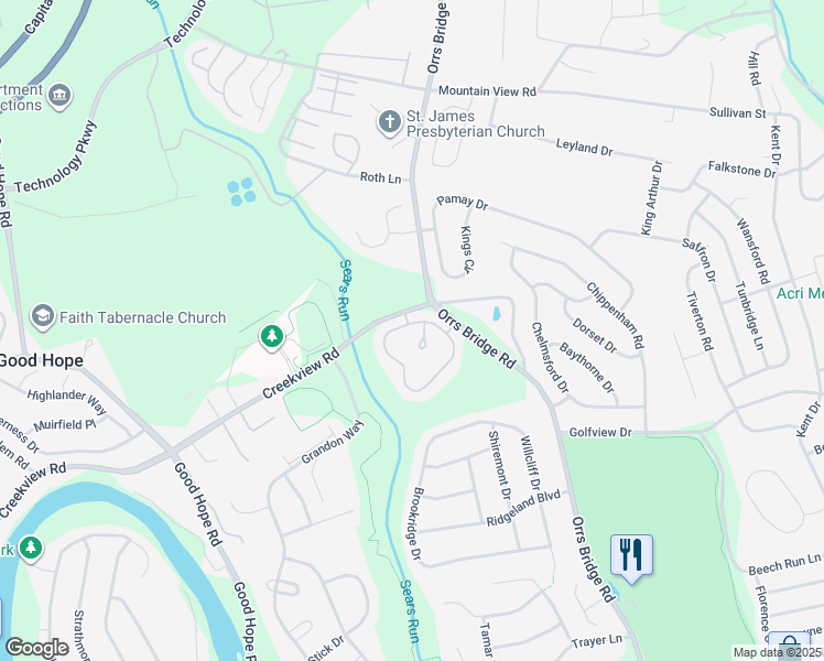 map of restaurants, bars, coffee shops, grocery stores, and more near 4281 Nantucket Drive in Mechanicsburg