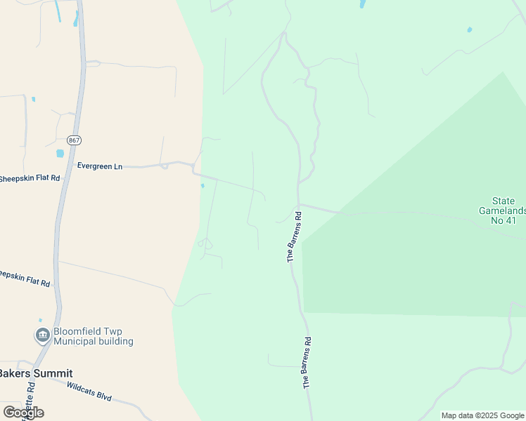 map of restaurants, bars, coffee shops, grocery stores, and more near 429 Evergreen Lane in Roaring Spring