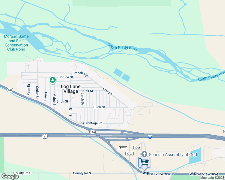 map of restaurants, bars, coffee shops, grocery stores, and more near 200 Crest Drive in Log Lane Village