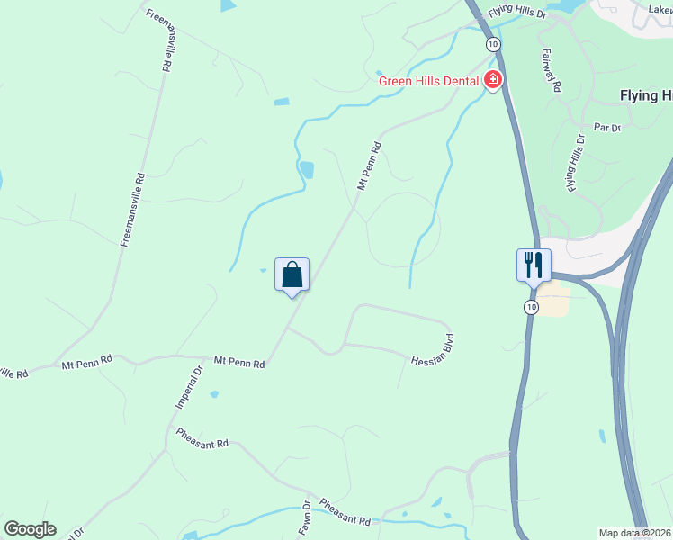 map of restaurants, bars, coffee shops, grocery stores, and more near 459 Mount Penn Road in Reading