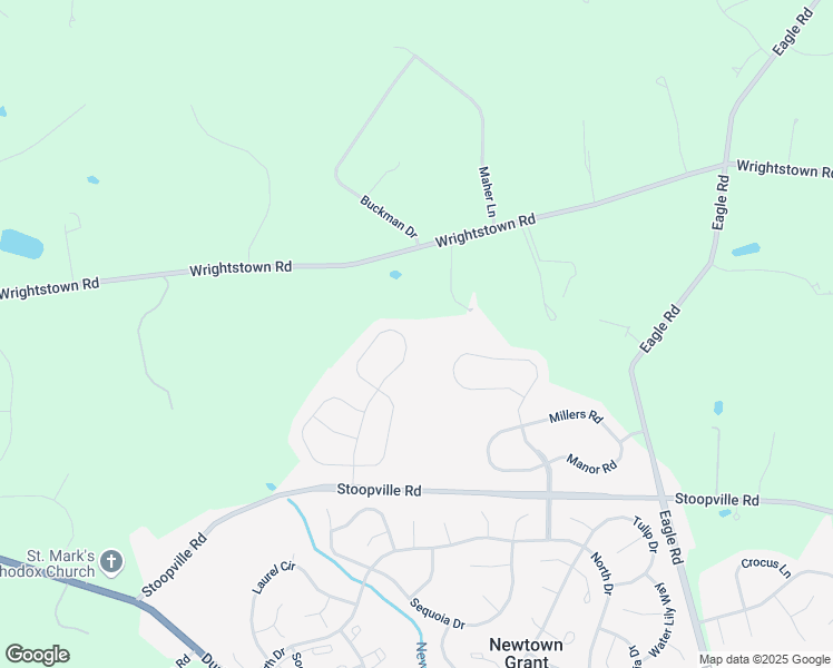 map of restaurants, bars, coffee shops, grocery stores, and more near 15 Atkinson Lane in Newtown