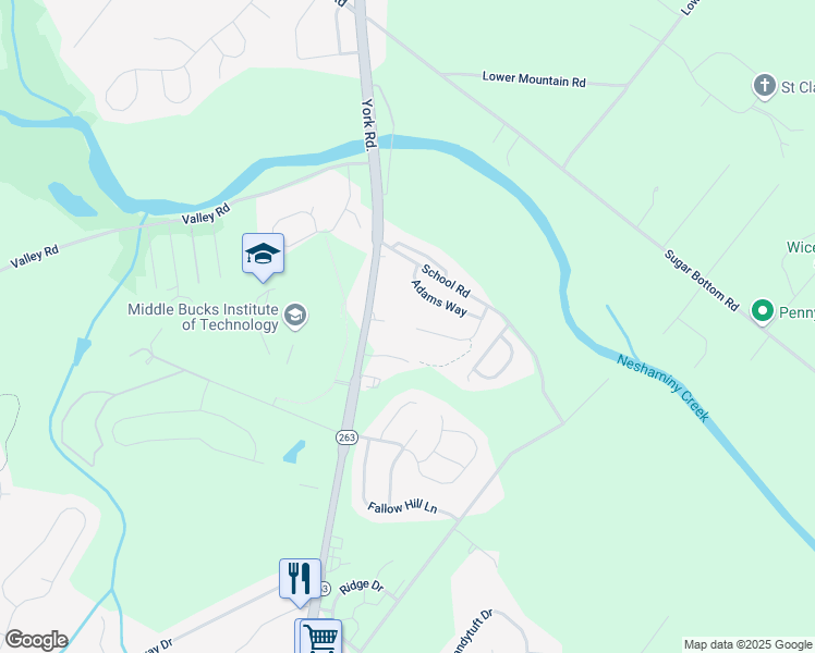 map of restaurants, bars, coffee shops, grocery stores, and more near 1824 Tripp Avenue in Jamison