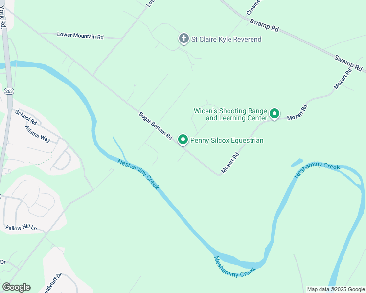 map of restaurants, bars, coffee shops, grocery stores, and more near 1515 Sugar Bottom Road in Furlong