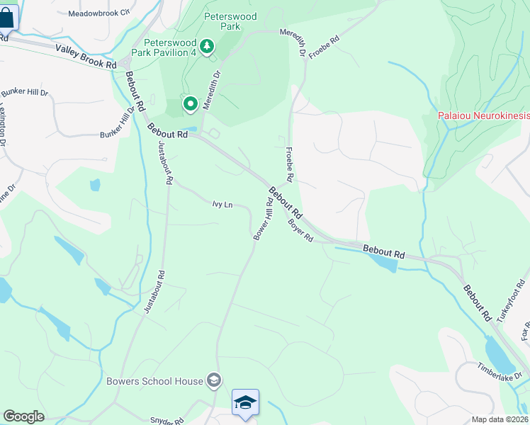 map of restaurants, bars, coffee shops, grocery stores, and more near 683 Bower Hill Road in Venetia