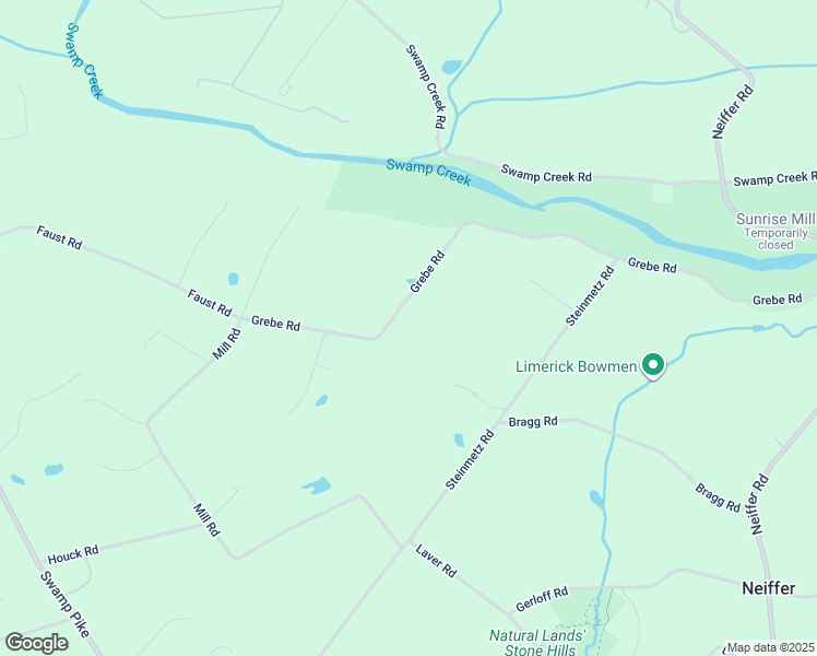 map of restaurants, bars, coffee shops, grocery stores, and more near 78 Grebe Road in Schwenksville