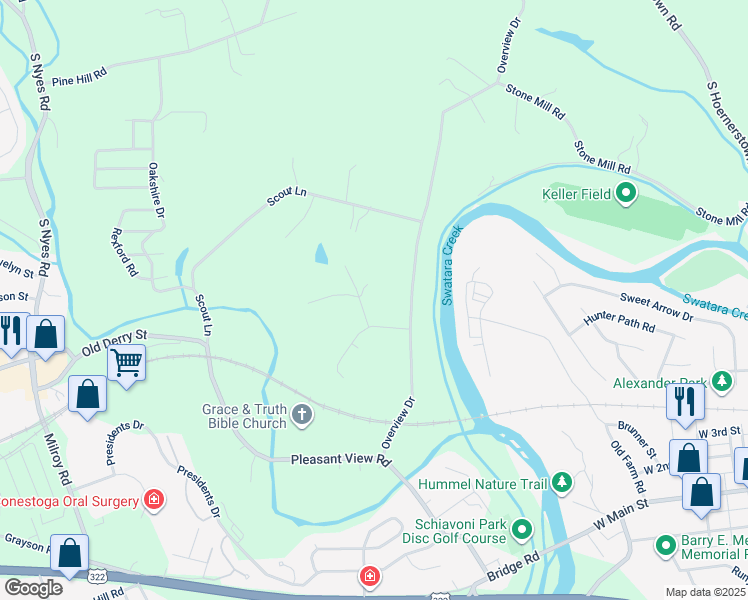 map of restaurants, bars, coffee shops, grocery stores, and more near 4 Dunover Ct in Hummelstown