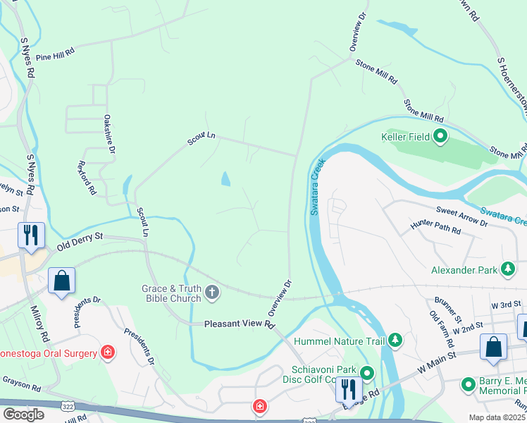 map of restaurants, bars, coffee shops, grocery stores, and more near 4 Dunover Ct in Hummelstown