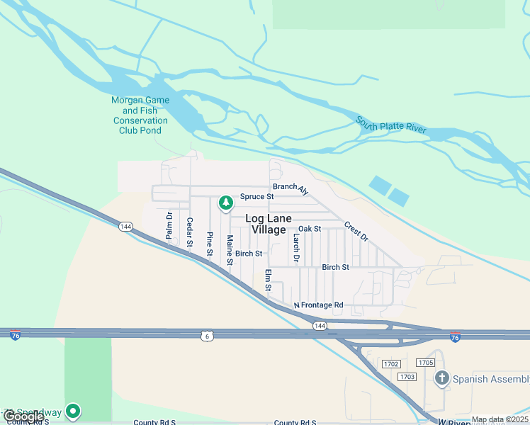 map of restaurants, bars, coffee shops, grocery stores, and more near in Log Lane Village